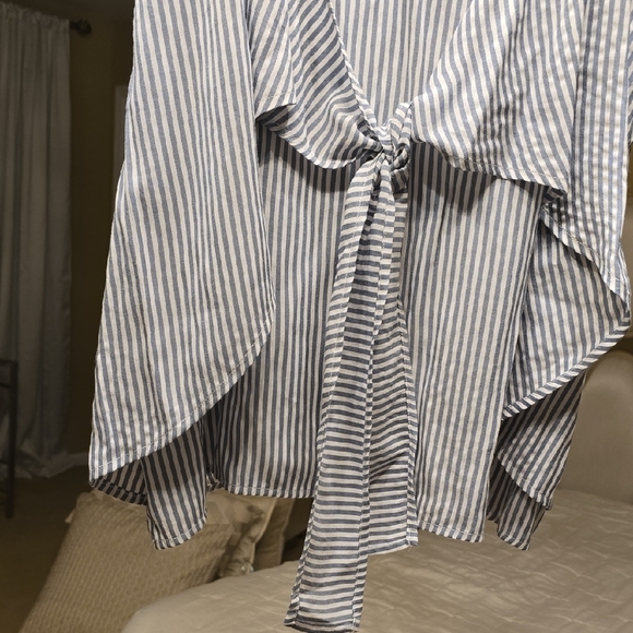 Doe & Rae Blue and White Striped Camisole - Picture 3 of 12